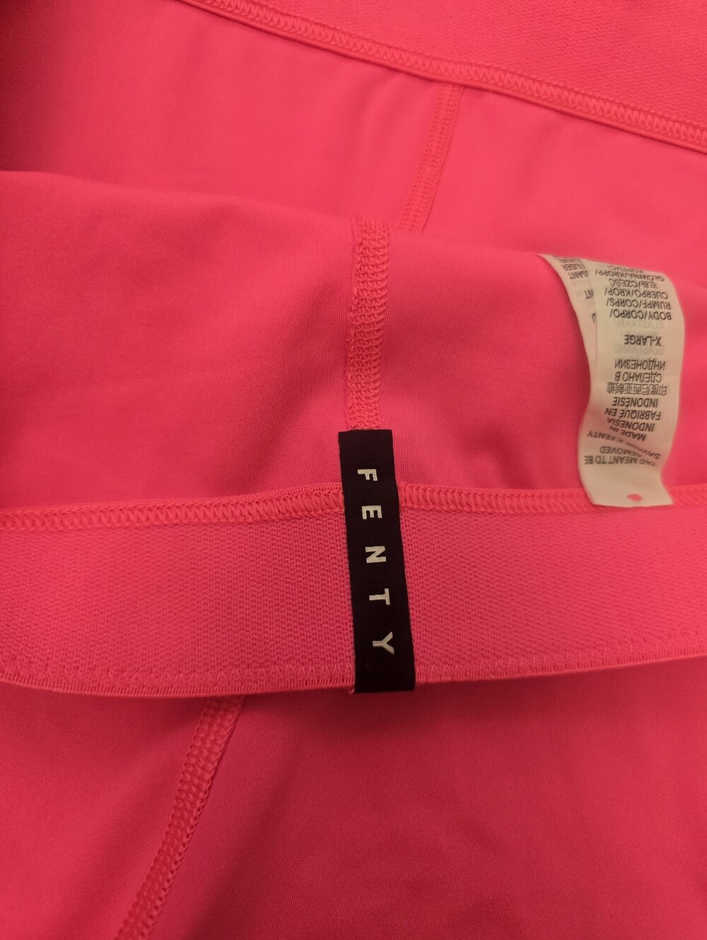 Savage X Fenty Lace Race High-Waist Bike Short Pink Palace Size XL - Picture 6 of 11